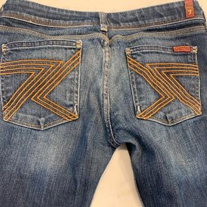 7 for all man kind cropped jeans